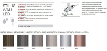 Caleido Designheizkörper Stilus Wall exklusiver Heizkörper mit optionaler LED-Beleuchtung