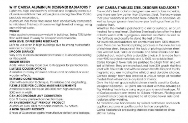 Carisa Designheizkörper Pan Edelstahlheizkörper, modernes Design für Ihr Zuhause