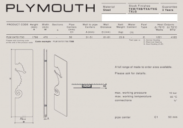 Carisa Plymouth Stahlheizkörper Raumheizkörper