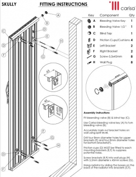 Carisa Skully Designheizkörper Aluminiumheizkörper