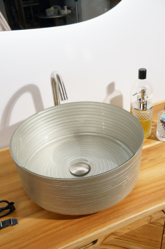 Cipi Circle Basin Aufsatzwaschbecken aus Glas