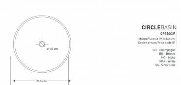 Cipi Circle Basin Aufsatzwaschbecken aus Glas