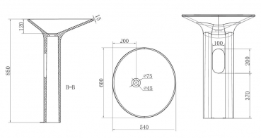 Cipi Flower Standwaschbecken aus Solid Surface