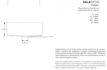Cipi Gala Basin Aufsatzwaschbecken aus Glas