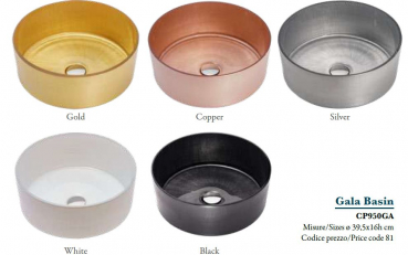 Cipi Gala Basin Aufsatzwaschbecken aus Glas