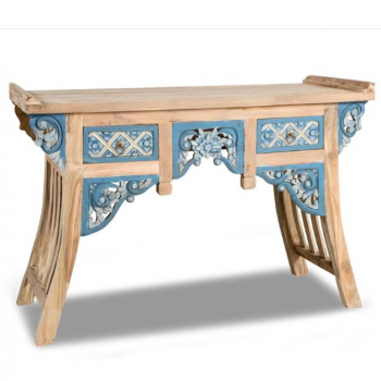 Cipi Teak-Unterschrank Kommode Ambassador Consolle blue