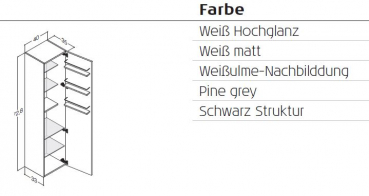 Dansani Badmöbelset Scanbad Multo+ Small mit Waschtisch Lotto 55 cm und Spiegel, modernes Design für Ihr Traumbad