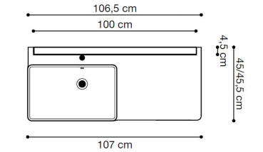 Dansani Badmöbelset Calidris Frame, Einrichtungsbeispiel 7