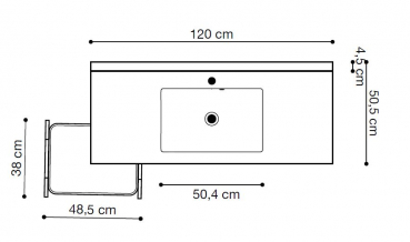 Dansani Badmöbelset Calidris Shape large, Einrichtungsbeispiel 10