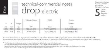 Deltacalor Drop electric Elektroheizkörper mit Luftentfeuchtung Handtuchheizkörper