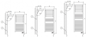 Dinamic electric Elektroheizkörper Designheizkörper Heizkörper von Deltacalor