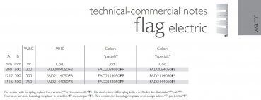 Deltacalor Flag electric Elektroheizkörper Handtuchheizkörper