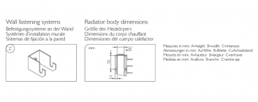 Deltacalor Harp horizontal double Designheizkörper Raumheizkörper