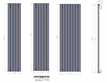 Eucotherm Aluminium-Heizkörper Levis