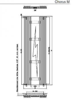 Eucotherm Chorus-M Spiegelheizkörper mit Trapezrohren Raumheizkörper Designheizkörper