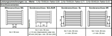 Eucotherm Fontanus Duo Badheizkörper Handtuchheizkörper