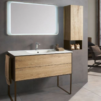 Industrial Badmöbelset 2|121 cm Sherwood von Euro Bagno