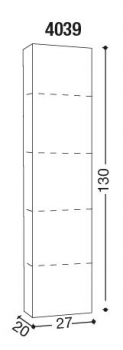 Nevada Badmöbelset 2|105+105 cm Rovere Nordico von Euro Bagno