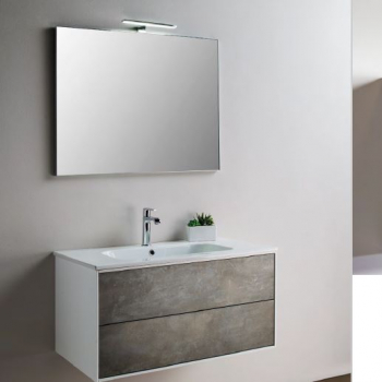 Parigi Badmöbelset 11|91 cm Vulcano Metal von Euro Bagno