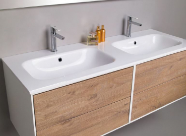 Parigi Badmöbelset 5|106 cm Tranche Grigio von Euro Bagno