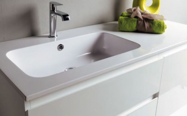 Sabrina Badmöbelset 1|120,5 cm Bianco oder Tortora Brillante von Euro Bagno