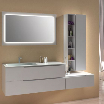 Wave Fly Badmöbelset 22|191 cm Grigio Finestra MATT von Euro Bagno