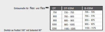 GEO maw Flex Pro AP-F300 Drehtür an Fixteil mit Seitenteil Duschkabine Fronteinstieg in Chromoptik oder Schwarz mit Beschichtung