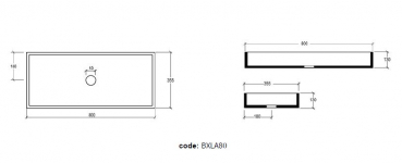 Preview: Box Crystal-Tech-Waschbecken 80 von GSG Ceramic Design