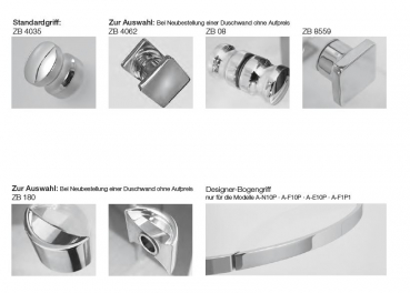 GEO maw flex A-N140 Duschkabine Pendeltür mit Faltwand für Nische