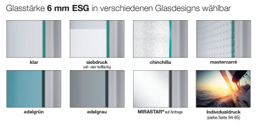 GEO maw Flex Pro AP-F300 Drehtür an Fixteil mit Seitenteil Duschkabine Fronteinstieg in Chromoptik oder Schwarz mit Beschichtung