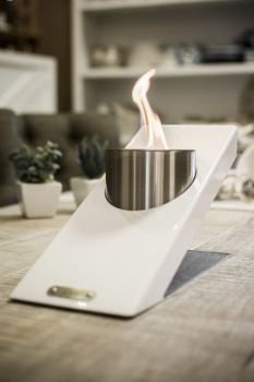 GlammFire Obliquo Tabletop Single Bioethanol-Flamme Designfeuer für Tisch und Wohnung