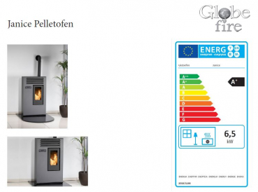 Pelletofen Janice von Globe fire Kaminofen für Pellets