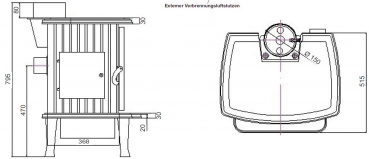 Globe fire Jupiter 10225 Kaminofen Holzofen Ofen