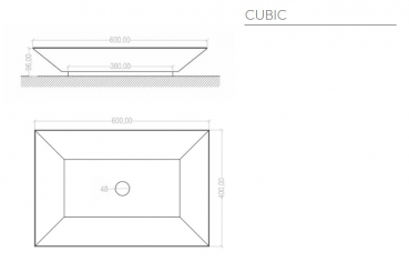 Graziano radiators Waschbecken Cubic aus rostfreiem Edelstahl, italienisches Design für Ihr Traumbad