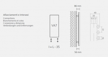 Graziano radiators For Ever Badheizkörper Handtuchheizkörper italienischer Designheizkörper, exklusives Design für Ihr Traumbad