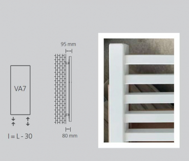 Graziano radiators Qubo Badheizkörper Handtuchheizkörper italienischer Designheizkörper, exklusives Design für Ihr Traumbad