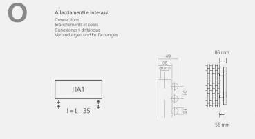 Graziano radiators You Badheizkörper Handtuchheizkörper italienischer Designheizkörper, exklusives Design für Ihr Traumbad