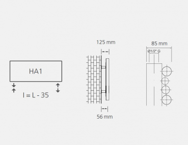 Graziano radiators Designheizkörper Drappeggio O, exklusives Design für Ihren Wohn(t)raum