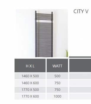 Graziano radiators City V Start Elektroheizkörper elektrischer Badheizkörper Handtuchheizkörper italienischer Designheizkörper