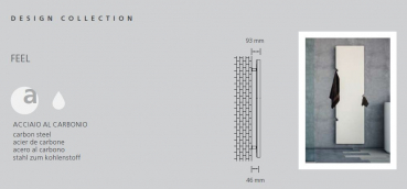 Graziano radiators Heizkörper italienischer Designheizkörper Feel, exklusives Design für Ihren Wohn(t)raum