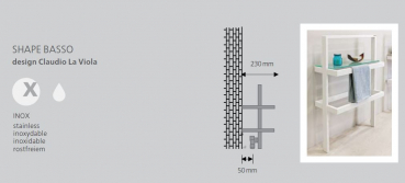 Graziano radiators italienischer Designheizkörper Shape Basso, exklusives Design für Ihren Wohn(t)raum