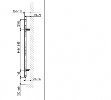 HSK Designheizkörper Image Handtuchheizkörper Badheizkörper mit Aussparungen für Handtücher