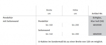 HSK Exklusiv 2.0 Pendeltür mit Seitenwand