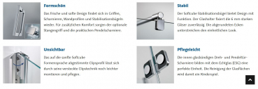 HSK Premium Softcube Drehtür mit Seitenwand Duschkabine Eckkabine Fronteinstieg