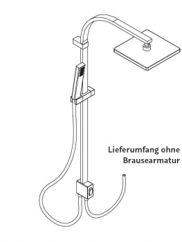 HSK Shower-Set Duschset RS 500 Aquaswitch Universal ohne Armatur