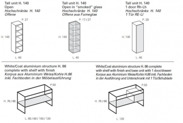 Idea Aqua Badmöbelset Dogma d.04 exklusives und elegantes Badezimmer-Waschtisch-Set