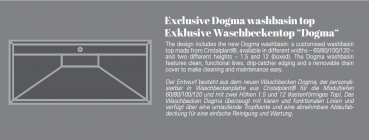 Idea Aqua Badmöbelset Dogma d.01 exklusives und elegantes Badezimmer-Waschtisch-Set