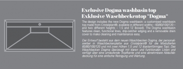 Idea Aqua Badmöbelset Dogma d.06 exklusives und elegantes Badezimmer-Waschtisch-Set