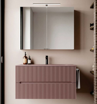 Idea Blob Badmöbelset Smyle 01 modernes und elegantes Badezimmer-Waschtisch-Set