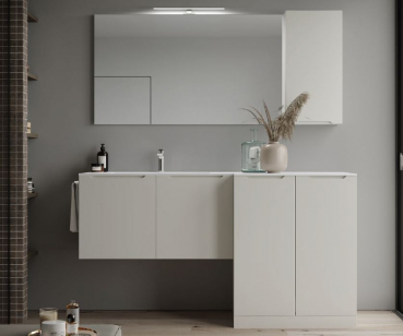Idea Blob Badmöbelset Smyle 03 modernes und elegantes Badezimmer-Waschtisch-Set